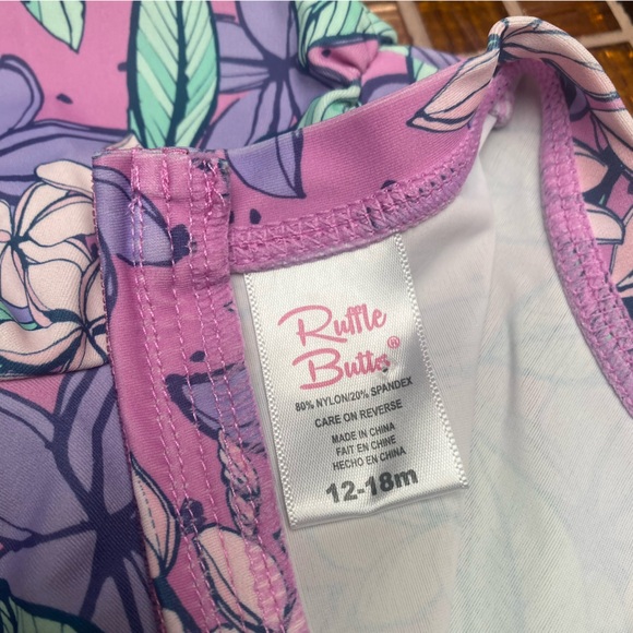 Ruffle Butts Violet Valley Rash guard - Picture 7 of 8